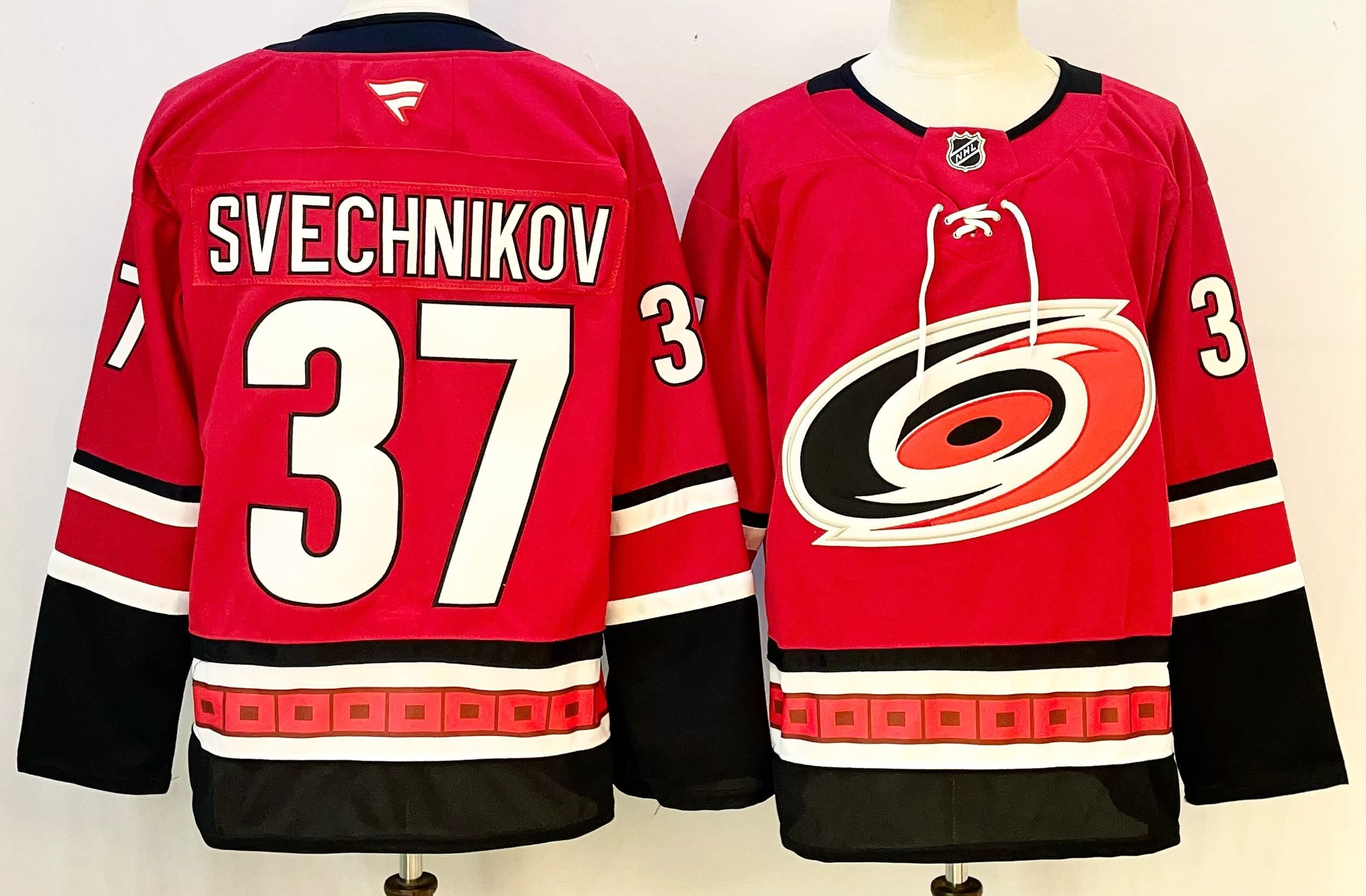 Men Carolina Hurricanes #37 Svechnikov Red 2026 Adidias NHL Jersey style 001->columbus blue jackets->NHL Jersey